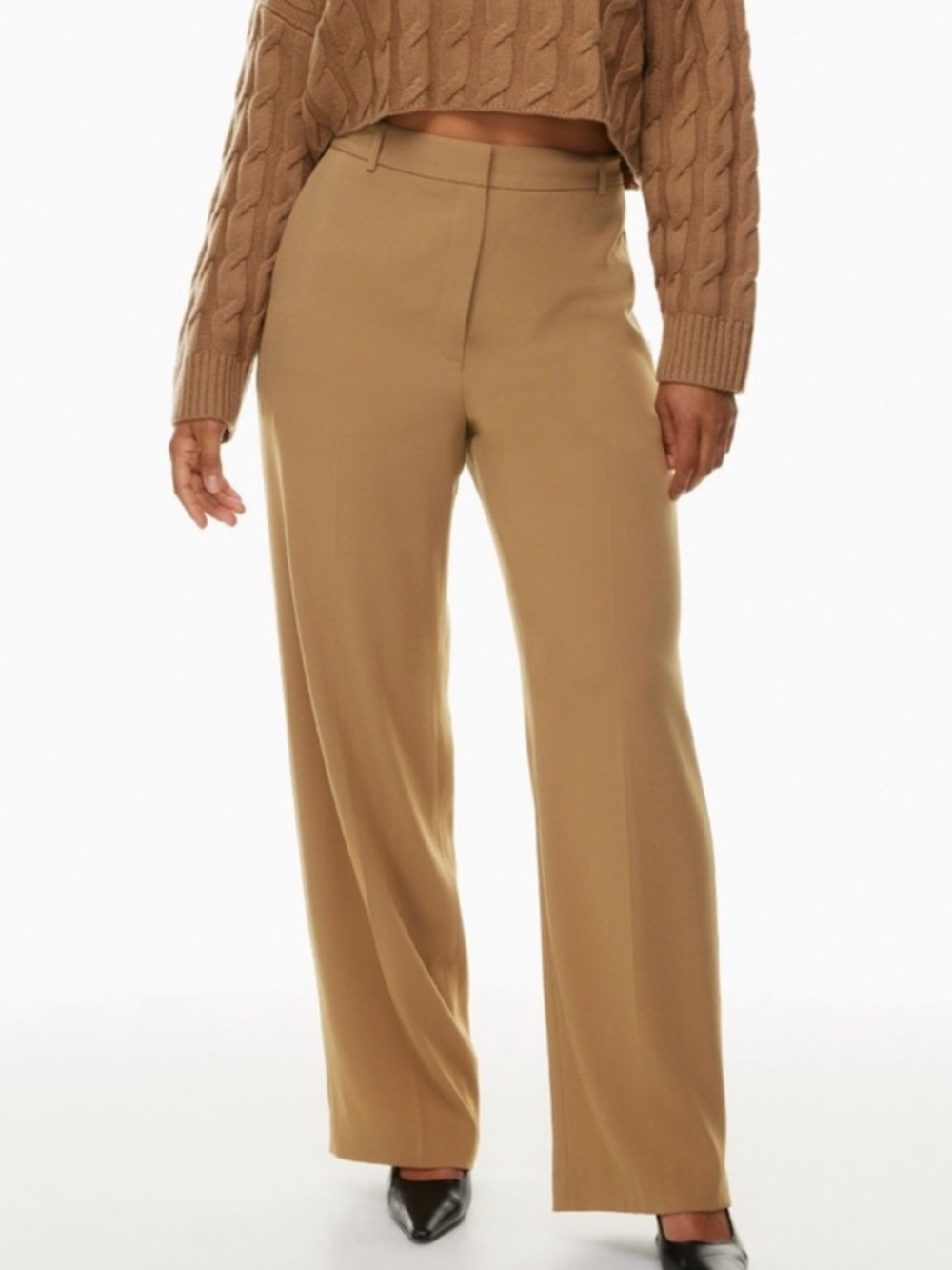 Babaton Agency High-waisted crepe pants